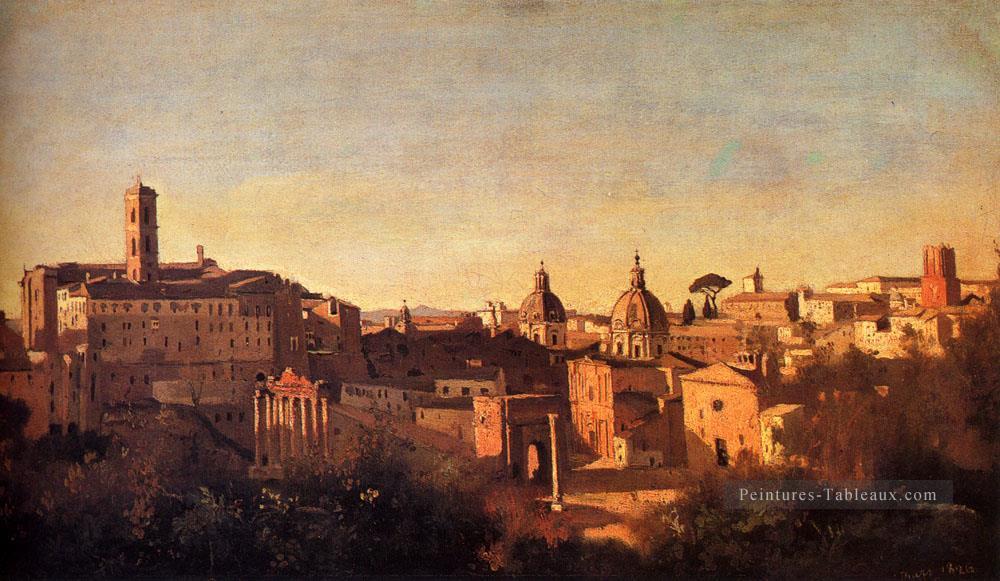 Forum vu des jardins de Farnese plein air romantisme Jean Baptiste Camille Corot Peintures à l'huile